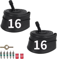 MTATCN Kerékpár Belső Gumi 16x1,75/2,125 - Strapabíró Butyl Gumi BMX, MTB és Gyerek Biciklikhez, Schrader Szeleppel, 2 db 1