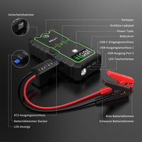 UTRAI 5000A autós indításrásegítő powerbank, LED lámpával és biztonsági kalapáccsal 7