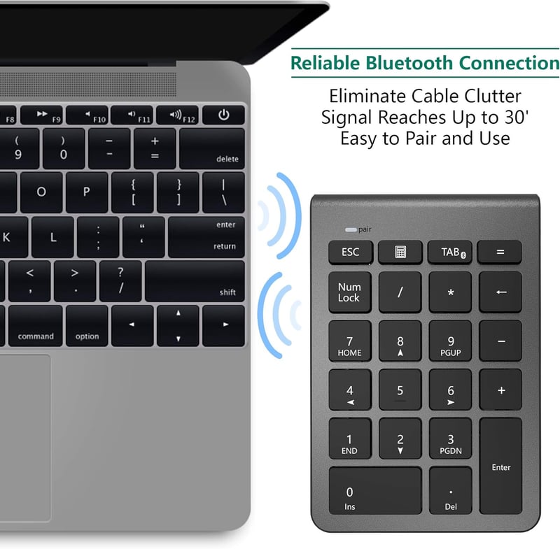 Rytaki Bluetooth Numerikus Billentyűzet Laptophoz - Vezeték Nélküli 22 Gombos