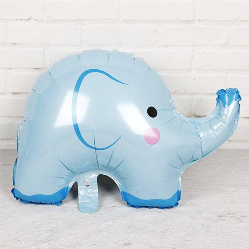 Kék elefántos "It's A Boy" babaváró dekoráció konfettivel - Feelairy