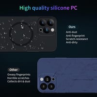 Apple iPhone 13 Pro Max Fekete Mágneses Védőtok MagSafe Kameravédelemmel 4