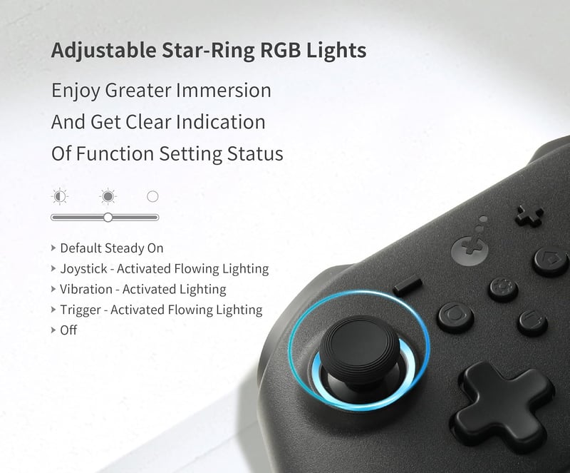 GuliKit KK3 Pro Vezeték Nélküli Kontroller Nintendo Switch/OLED/PC/Steam Deck Eszközökhöz - Hall Joystick, 1000Hz Válaszidő, Maglev Rezgés,