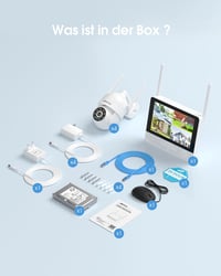 ANRAN 3K Kültéri WiFi Kamerarendszer - 8CH 10.5" Monitoros NVR 4db 5MP PTZ Kamerával, Automatikus Követés, Személy/Jármű/Állat Érzékelés, 2T 9