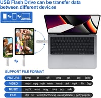 EOZNOE 64GB USB Pendrive iPhone/iPad/Android/PC Kompatibilis - USB 3.0 Külső Tárhely Fotókhoz és Videókhoz, Fém Adattároló 4