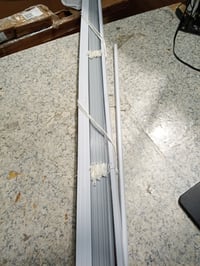 vidaXL alumínium zsalugáter fehér 155x175 cm — hibás — hibás, alkatrésznek: törött sín és hiányzó rögzítők (állapot: lásd a 2. képet) 3