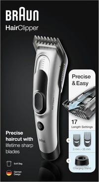 Braun HC5090 férfi hajvágó, 17 hosszbeállítás, ezüst - Tökéletes ajándék 5