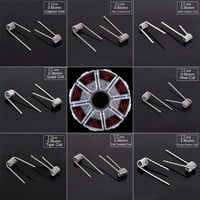 Crazy-m 96 db Előre Tekert Párologtató Coil Szett 8 Féle Típussal - 0.3-0.8Ω Ellenállással RDA/RBA/RDTA Készülékekhez - Fused Clapton, Twist 4