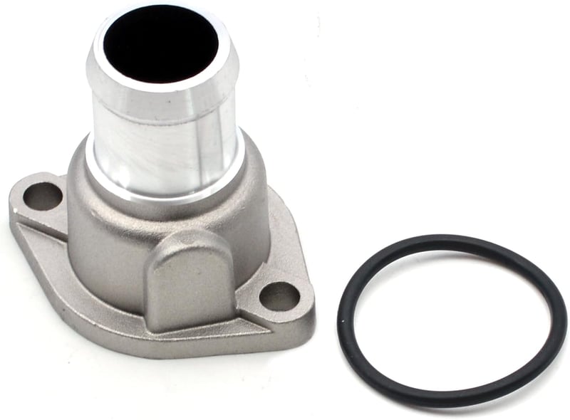 HAOTOM Alumínium Hűtőcső Csatlakozó Karima Audi A6, VW Golf, Passat, Skoda, Seat Modellekhez - Ezüst Hűtőrendszer Alkatrész 026121145E