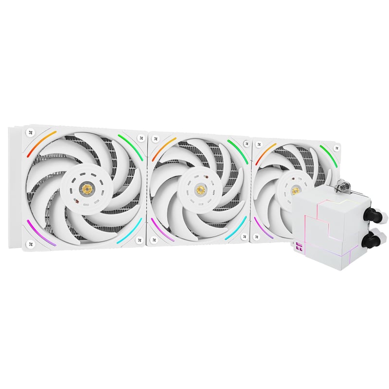 Thermalright Core Matrix 360 Fehér CPU Vízhűtés, 3 PWM Ventilátorral, 2150RPM S-FDB Csapágy, AMD AM4/AM5, Intel LGA1700/1200 Kompatibilis