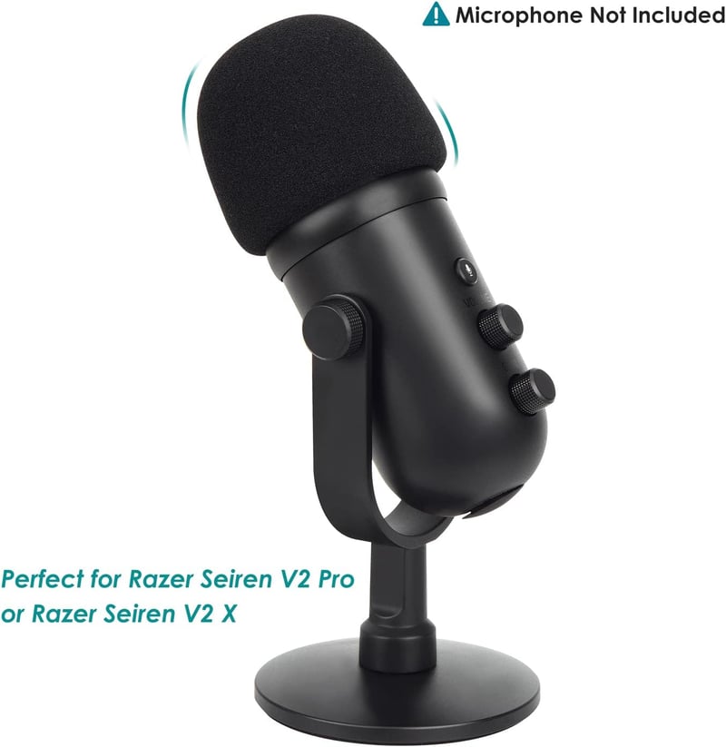 Razer Seiren V2 Pro/X mikrofonhoz kompatibilis YOUSHARES habszivacs popszűrő
