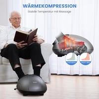 Breo elektromos lábmasszírozó gép melegítéssel, shiatsu és légkompresszió, 46-os méretig 5