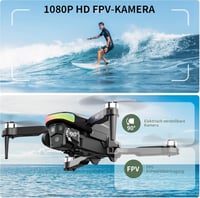 FAKJANK F417 Drón 1080P HD Kamerával, 90° Állítható, WiFi FPV, Kétlencsés, Kefe Nélküli Motor, RGB LED, Kezdőknek, Hordtáskával 2