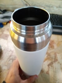 Stanley Quick Flip rozsdamentes acél kulacs 1,06 L - Polar fehér, egygombos fedéllel, kipróbált állapot (állapot: lásd a 2. képet) 3