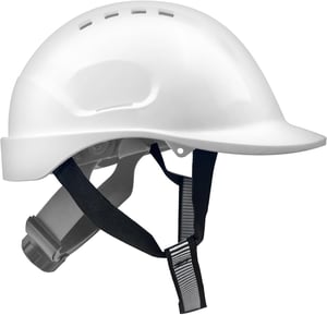 Mustbau EN397 Zaštitna Kaciga - Plava Građevinska Radna Kaciga s Podesivom Veličinom Glave (53-65 cm), ABS Materijal, s Znojnicom, 400g