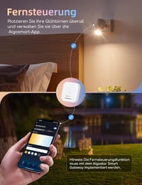 Aigostar 6.5W GU10 Alexa okosizzó, Bluetooth Mesh, 555LM, állítható színhőmérséklet, 6 db szett távirányítóval 5
