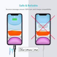 SYNCWIRE USB-C Lightning kábel 1m MFi iPhone 12/11/XS/XR MacBook iPad fekete 11