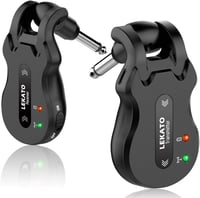 LEKATO 5.8GHz Vezeték Nélküli Gitár Rendszer - Újratölthető Adó-Vevő Szett Elektromos Gitárhoz és Basszusgitárhoz, Interferenciamentes 1