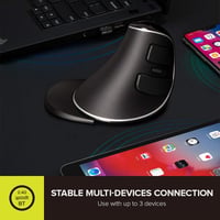 DELUX M618PD Ergonomikus Vezeték Nélküli Egér, Függőleges, Csendes Kattintás, 4000 DPI, Bluetooth/2.4G 7