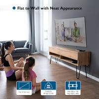 BONTEC Dönthető TV Fali Tartó 37-85 Colos LED LCD OLED Képernyőkhöz, Lapos és Ívelt TV-hez, VESA 600x400mm, 60kg Teherbírás 8