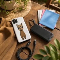 Alpaka záchranný balíček: iPhone 11 Pro Max kryt + MFi kábel + 4x handrička + 5000 mAh power bank 1
