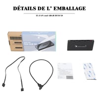 Thermalright 8 portos ARGB/PWM ventilátor vezérlő hub SATA táppal 5