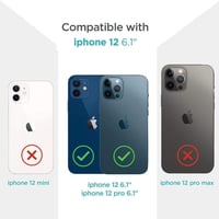 Apple iPhone 12 Átlátszó Szilikon Tok Színes Virágmintával 5