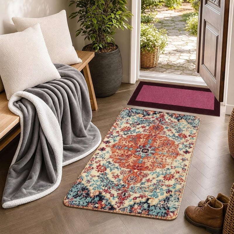 Balík útulný domov: boho koberec + behúň + deka + 2x obliečka na vankúš