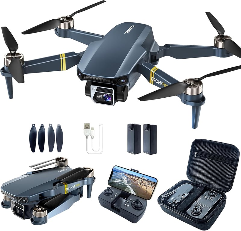 CHUBORY A77 Kefe Nélküli Drón 84 Perces Repülési Idővel - 4K HD Kamerás WiFi FPV Quadcopter Kezdőknek - Automatikus Követés, Optikai Pozício