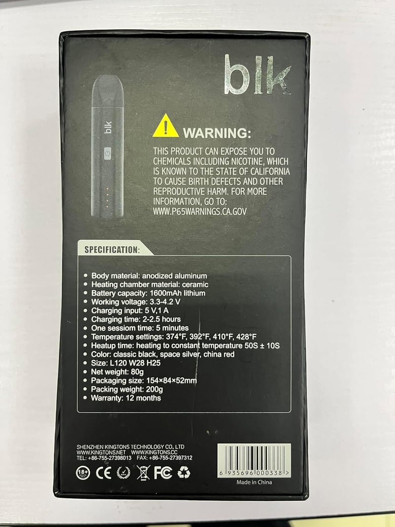 Herbál párologtató 1600mAh akkuval, 4 hőfokszinttel - Száraz növényekhez