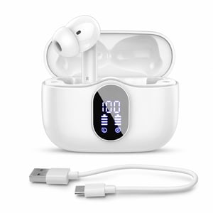 Btootos Bluetooth 5.3 bežične slušalice – Neispravne — neispravne, djelomično rade: desna slušalica je gluha (stanje: vidi drugu sliku)