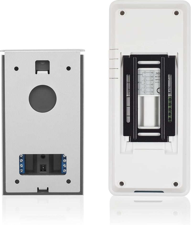 Smartwares DIC-21112 Kaputelefon - Alumínium Házas Vezetékes Intercom Rendszer 15W Teljesítménnyel, Fehér-Ezüst
