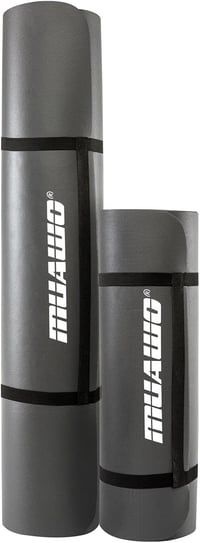 Muawo Prémium Fitness Matrac - Extra Vastag (1,5 cm) és Hosszú (190 cm) Csúszásmentes Jóga és Tornaszőnyeg, Sötétkék, NBR Habból, Bőrbarát,  8