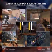 ATTACK SHARK X68 HE Vezetékes RGB Gamer Billentyűzet, 8000Hz Gyors Kapcsolás, 0.01mm Pontosság, Mágneses Kapcsolók, Állítható Aktiválás, PC/ 5