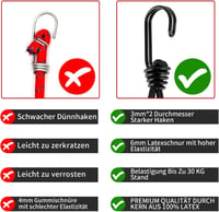 TaoTazon 12 db-os kampós gumipók szett, 20 cm-es, erős ponyvafeszítő 6