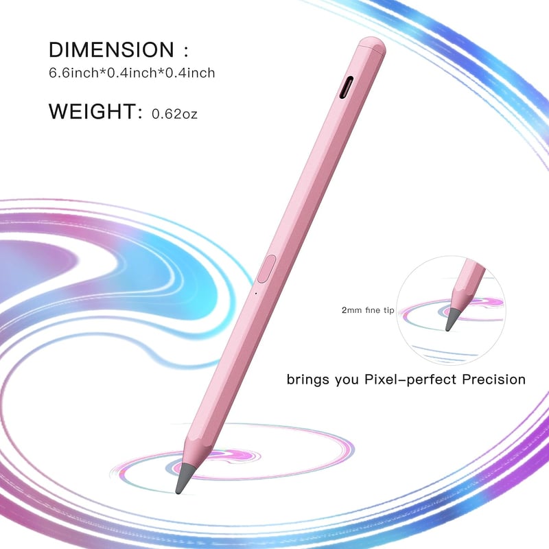 Apple iPad Stylus Toll - Mágneses, Dőlés-érzékelős, Tenyér-felismerős (2018-2023 modellekhez)