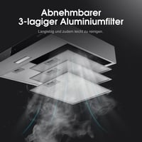Gasland Chef SR60SS Páraelszívó 60 cm Rozsdamentes Acél Érintőképernyős Vezérlés 202 m³/h Szénszűrő LED Világítás - 60 cm, Silver 5