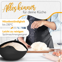 Avidi 3 az 1-ben szilikon kenyérsütő forma szett - kerek, 500g-1000g kenyérhez, receptekkel és konyhai eszközökkel 6