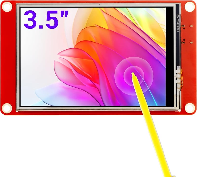 ESP32 3,5" érintőképernyős TFT LCD kijelző, 320x480 felbontású, Arduino kompatibilis