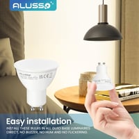 ALUSSO LIGHTING GU10 LED Izzó 5W, Hideg Fehér 6000K, 400 Lumen, 120° Szórási Szög, 50W Halogén Helyettesítő, Energiatakarékos, Villódzásment 7