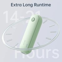 JISULIFE Kézi Ventilátor - Hordozható, Újratölthető, USB-s, 21 Órás Üzemidő, Mentazöld 4