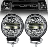 Dinfu 102W LED Munkalámpa Szett 2db - Univerzális Vízálló Fényszóró Traktorhoz, Terepjáróhoz, SUV, ATV, Teherautóhoz 12V/24V 15000LM IP67 1
