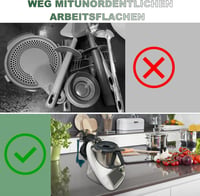 Thermomix TM6 és TM5 Kiegészítő Tartó - 6 Részes Fekete Multifunkciós Tároló 5