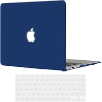 MacBook Air 13" (2010-2017) ultravékony védőtok + EU billentyűzetvédő, sötétkék - TECOOL 1