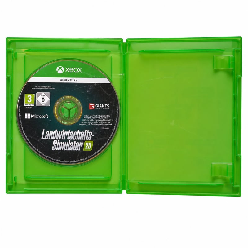 Joc video Bandai Namco Farming Simulator 25 Day One Edition pentru Xbox Series X – utilizat — zgâriat în mai multe locuri (stare: vezi a 2-a imagine)