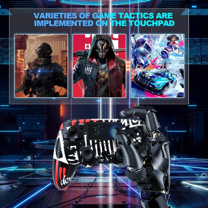 PS4 vezeték nélküli kontroller hangfunkcióval, PC-vel is kompatibilis