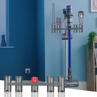 DrRobor Fali Tartó Dyson V7 V8 V10 V11 V15 Porszívókhoz - 9 Tárolórekesszel, Prémium Műanyag, Hordozható Kiegészítő 5