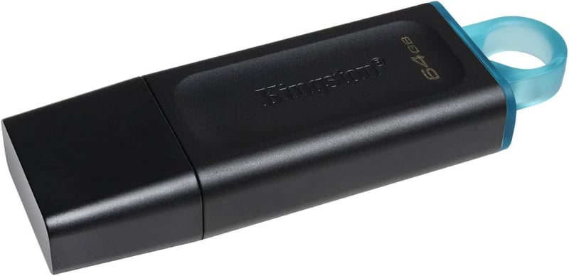 Kingston DataTraveler Exodia 64GB USB 3.2 pendrive védőkupakkal, kulcstartóval