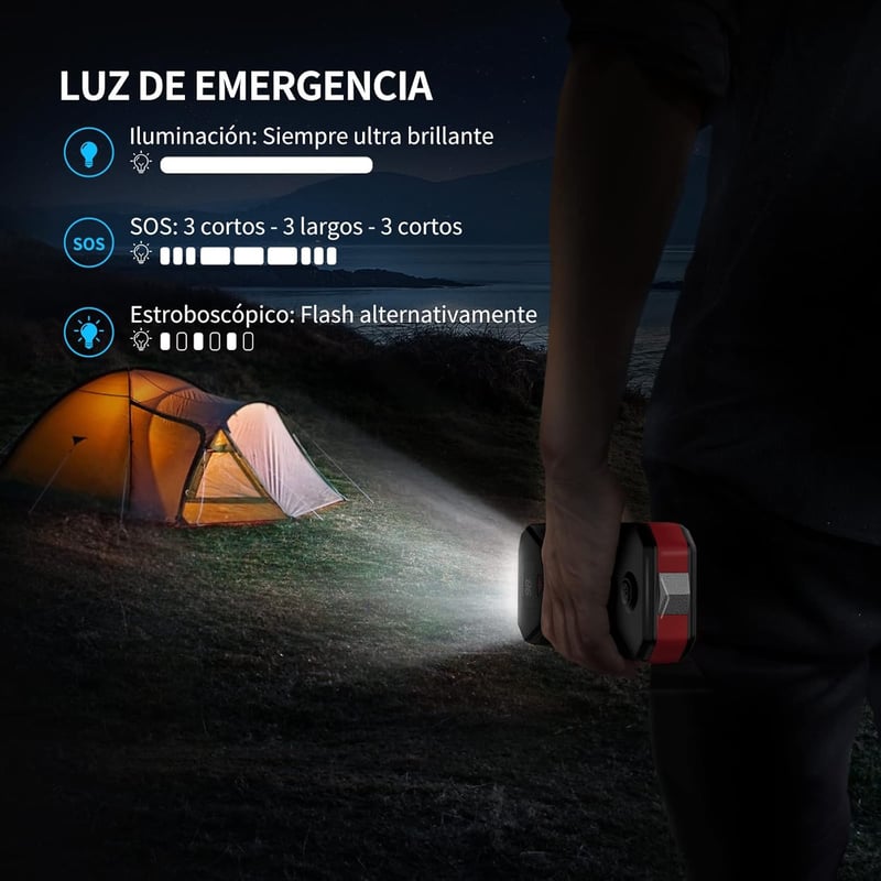 YABER 2000A Hordozható Autós Indításrásegítő 22000mAh Kapacitással, 2000A Csúcsárammal, Beépített Akkumulátorral