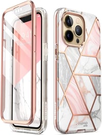 Apple iPhone 13 Pro Átlátszó-Rózsaszín Pillangós Szilikon Tok Kijelzővédővel 1