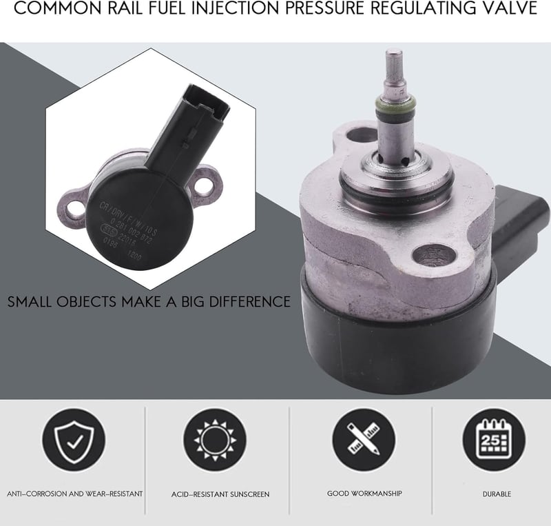 Liseng Common Rail Üzemanyag Szivattyú Nyomásszabályzó 2.0 Motorokhoz - Peugeot, Citroen Modellekhez - Univerzális 0281002493 0281002872